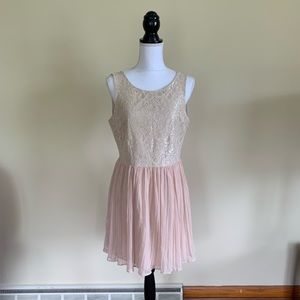 Size 8 Jack Lace & Pleated Romantic Dress